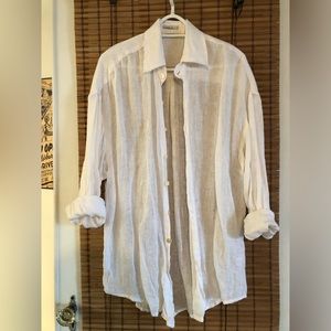Vitamin A linen button up
